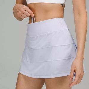 lululemon pace rival mr tennis skirt in pastel blue